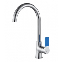 Смеситель для кухни Lemark Aura LM0605C, однорычажный, высокий излив