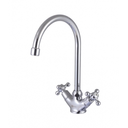 Смеситель для кухни Lemark plus Harmony LM1405C, двухвентильный, высокий излив