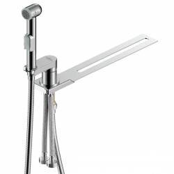 Смеситель с гигиеническим душем Rossinka X25-56, на унитаз, однорычажный