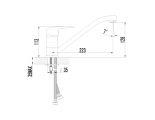 Смеситель для кухни Lemark Pramen LM3304C, однорычажный, длинный излив