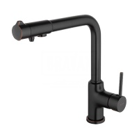 Смеситель для кухни GAPPO G4390-10, с подключением питьевого фильтра, высокий излив, черный