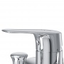Смеситель для ванны и душа AM.PM Joy F85E15000, однорычажный, короткий излив, ручной душ