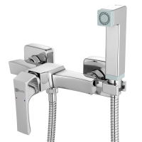 Смеситель с гигиеническим душем Lemark Unit LM4518C, настенный, однорычажный