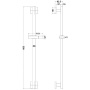 Штанга душевая Melana Cubo F610206