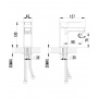 Смеситель для раковины Lemark plus Grace LM1506C, однорычажный, Г-излив