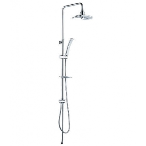 Душевой гарнитур Lemark LM8806C, тропический душ, штанга, ручной душ, полочка купить в интернет магазине Санрай73