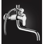 Душевая система Elghansa SHOWER SET 2308883-2L Set-24, однорычажная, излив, стойка, верхний и ручной