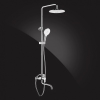 Душевая система Elghansa SHOWER SET 2308883-2L Set-24, однорычажная, излив, стойка, верхний и ручной