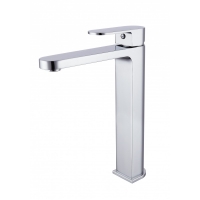 Смеситель для раковины VIEIR V283512, однорычажный, высокий Г-излив, хром