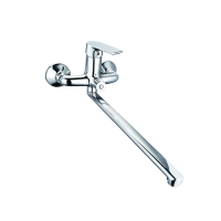 Смеситель для ванны и умывальника VODA Surface SF31, однорычажный, длинный излив, с аксессуарами