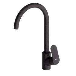 Смеситель для кухни AM.PM Like F8007122, однорычажный, высокий излив, черный