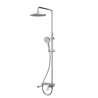 Душевая система AM.PM Like F0780700 однорычажный, поворотный излив, тропический и ручной душ, стойка