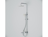 Душевая система AM.PM Like F0780700 однорычажный, поворотный излив, тропический и ручной душ, стойка