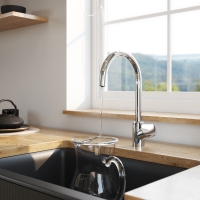 Смеситель для кухни AM.PM Like F8007700, однорычажный, с каналом для фильтра, высокий излив