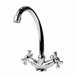 Смеситель для умывальника ESKO Side SID26 двухвентильный высокий