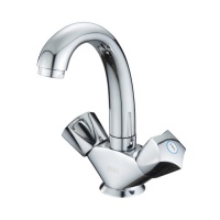 Смеситель для умывальника ESKO Moscow MS26, высокий поворотный излив, двухвентильный