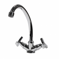 Смеситель для умывальника ESKO Zurich ZH26 высокий излив, двухвентильный