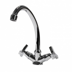 Смеситель для умывальника ESKO Zurich ZH26 высокий излив, двухвентильный