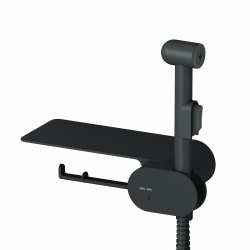 Смеситель с гигиеническим душем AM.PM Like F0202622, скрытый монтаж, с полочной и держателем