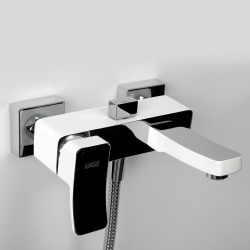 Смеситель для ванны с коротким изливом WasserKraft Aller 1061WHITE