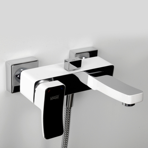 Смеситель для ванны с коротким изливом WasserKraft Aller 1061WHITE купить в интернет магазине Санрай73