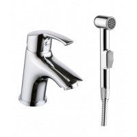 Смеситель для раковины Lemark plus Strike LM1116C, с гигиеническим душем, однорычажный