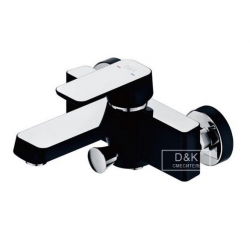 Смеситель для ванны с душем D&K Berlin.Technische DA1433215 черный-хром, однорычажный,короткий излив