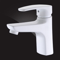 Смеситель для умывальника Elghansa MONICA WHITE 1622519-White однорычажный, белый