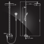 Душевая система Elghansa MONDSCHEIN Shower Set 2302235-2G, излив, тропический душ, стойка, ручной ду