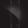 Душевой комплект Elghansa SHOWER RAIL SB-07S, штанга 685 мм с мыльницей, ручной душ