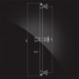 Штанга душевая Elghansa SHOWER RAIL SB-25-Bronze 845 мм, бронза