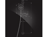 Душевой комплект Elghansa SHOWER RAIL SB-320, ручной душ, штанга-поручень 900 мм