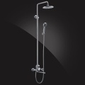 Душевая система Elghansa NEW WAVE 2307595-2A, двухвентильная, излив, верхний душ, стойка, ручной душ