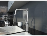 Смеситель для кухни Elghansa KITCHEN 56A1498, высокий излив, поворотный аэратор, однорычажный