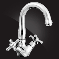 Смеситель для умывальника Elghansa RETRO CHROME 1900754 двухвентильный