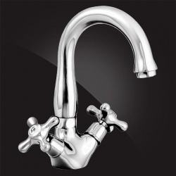 Смеситель для умывальника Elghansa RETRO CHROME 1900754 двухвентильный