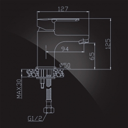 Смеситель для умывальника Elghansa EMERALD New 1692010 однорычажный