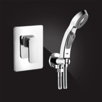 Смеситель с гигиеническим душем Elghansa MONDSCHEIN 3420235-BR07, встраиваемый, однорычажный