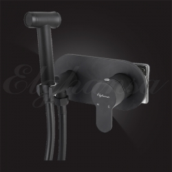 Смеситель с гигиеническим душем Elghansa DYNAMIC 15R0883-Black (Set-84), однорычажный, черный