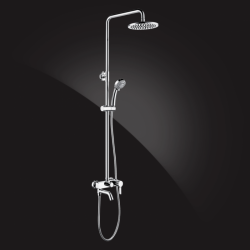 Душевая система Elghansa SHOWER SET 2330524-2L Set-12, однорычажная, излив, стойка, верхний и ручной