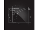 Смеситель для кухни Elghansa ECOFLOW ALPHA 5650207 однорычажный