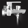 Смеситель для ванны Elghansa SCARLETT 2322225-New, однорычажный, короткий излив, душевой комплект