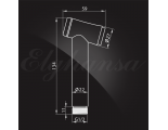 Гигиенический душ Elghansa SHOWER SPRAY BM-04-Steel с держателем