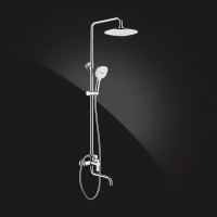 Душевая система Elghansa SHOWER SET 2306683-2L Set-25, однорычажная, излив, стойка, верхний и ручной