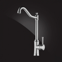 Смеситель для кухни Elghansa STAINLESS STEEL 56D4737-Steel, высокий излив, однорычажный