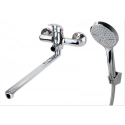 Смеситель для ванны ESKO Rio RIO31, длинный излив, с душевым комплектом