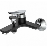 Смеситель для ванны 35к ESKO DI54 Dubai без аксессуаров ЧЕРНЫЙ+ХРОМ