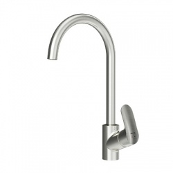 Смеситель для кухни AM.PM Like F8007711, однорычажный, высокий, с каналом для питьевой воды, сатин