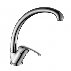 Смеситель для кухни Rossinka A35-25, однорычажный, высокий излив