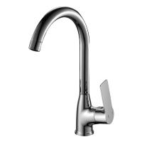 Смеситель для кухни Rossinka RS27-23, однорычажный, высокий излив